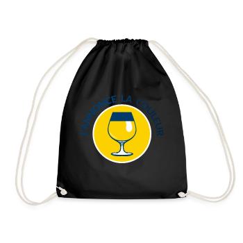 annonce couleur jaune ricar apero alcool humour 30 - Sac de sport léger - noir - Devant