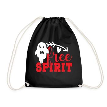 free spirit - Turnbeutel - Schwarz - Vorne
