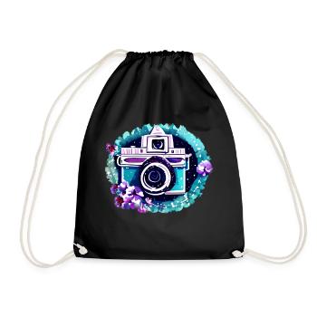 Photographer Funny Photographing Camera Photographers - Drawstring Bag - black - Front