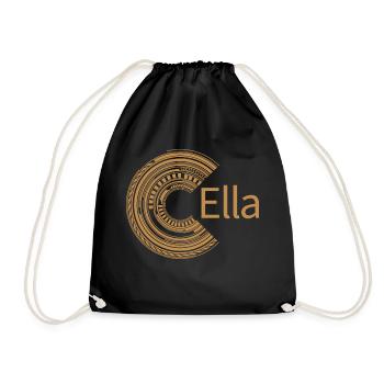Für Ella - Turnbeutel - Schwarz - Vorne