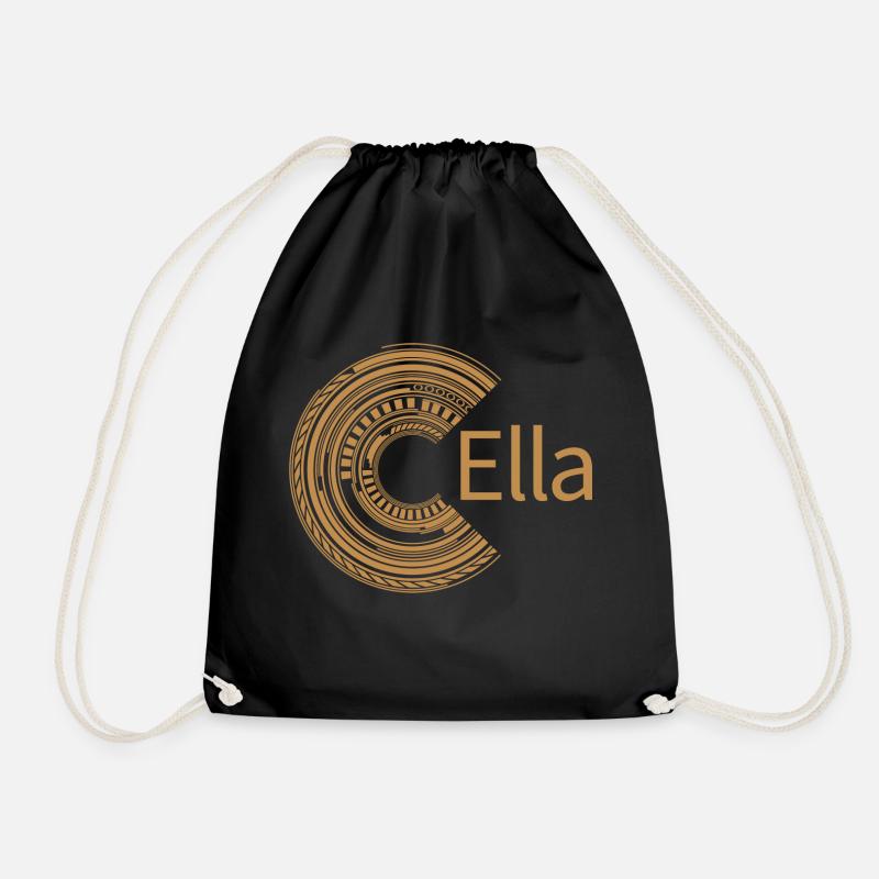 Für Ella - Turnbeutel - Schwarz