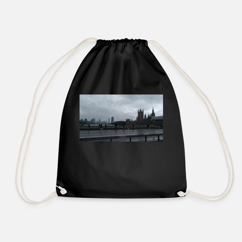 London Mood - Drawstring Bag - black