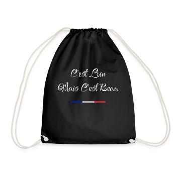 c'est loin mais c'est beau - Sac de sport léger - noir - Devant