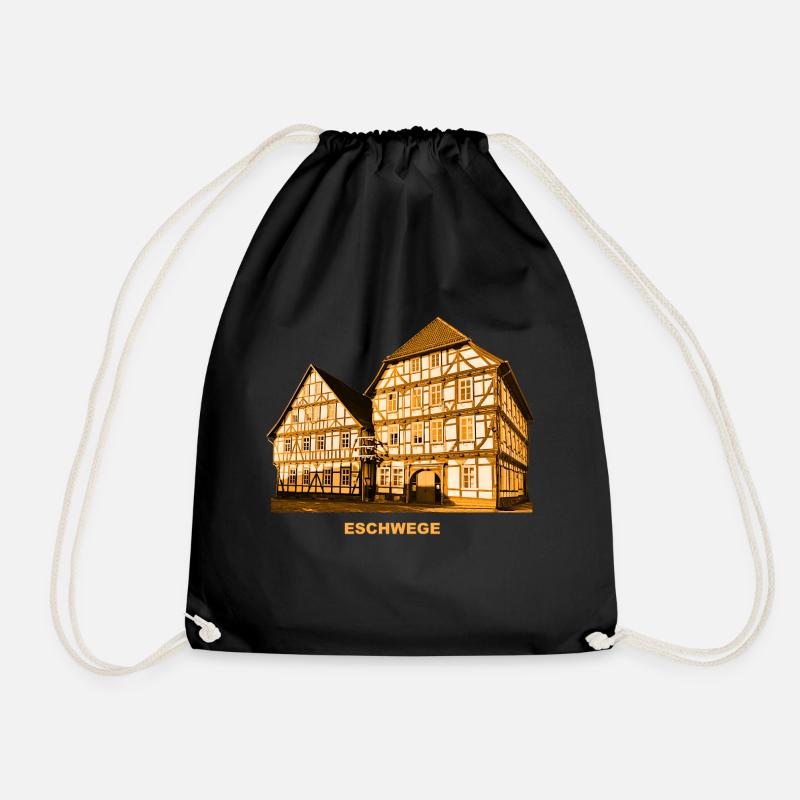 Eschwege Rathaus Werra Nordhessen - Turnbeutel - Schwarz