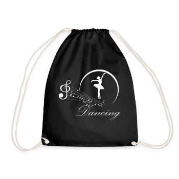 Dancing Dance Music - Drawstring Bag - black - Front