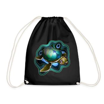 Tortue de mer 2 - Sac de sport léger - noir - Devant