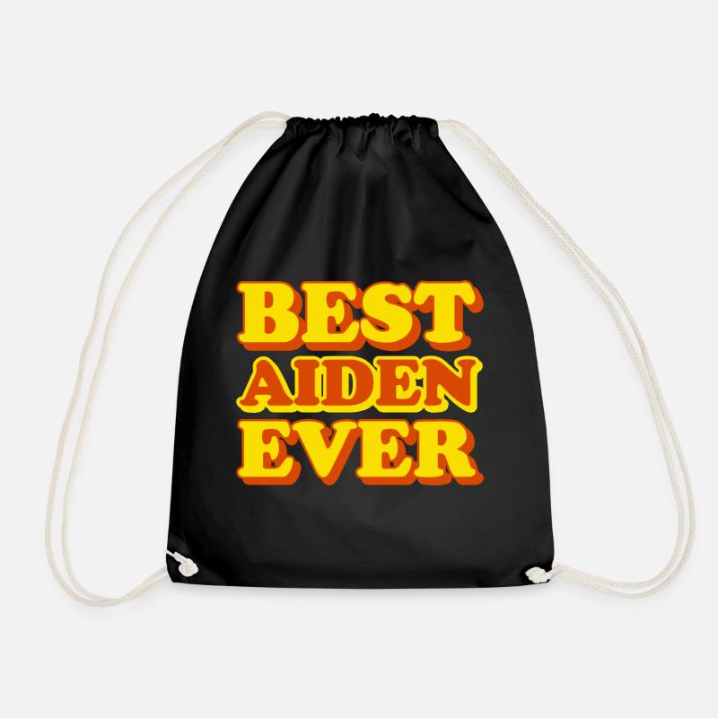 Aiden Vorname lustiges Geschenk - Turnbeutel - Schwarz
