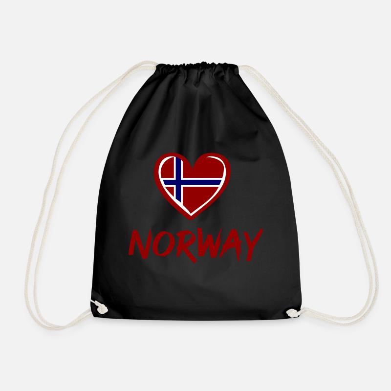 norway - Turnbeutel - Schwarz