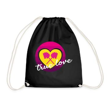 Hobby Horse True love Herz - Turnbeutel - Schwarz - Vorne