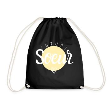 Future sœur - Sac de sport léger - noir - Devant