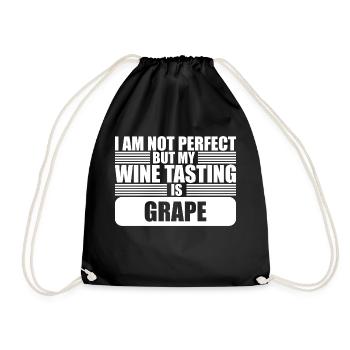Wine Lover, Wine Tasting Sommelier - Turnbeutel - Schwarz - Vorne