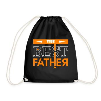 Best father - Drawstring Bag - black - Front