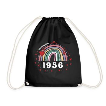 Cute Rainbow Awesome 1956 - 67th Birthday w/ - Sac de sport léger - noir - Devant