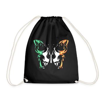 Flag of Ireland, Country, Official States, Continent - Drawstring Bag - black - Front