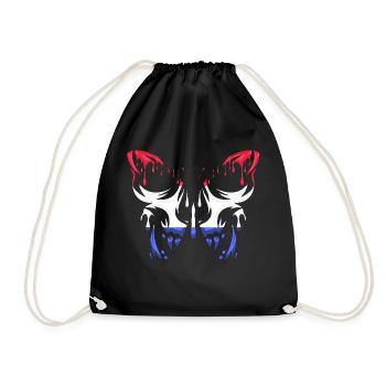 France pays drapeau officiel états continent - Sac de sport léger - noir - Devant