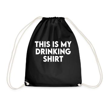 C’est ma chemise à boire et ma chemise de conduite drôle - Sac de sport léger - noir - Devant