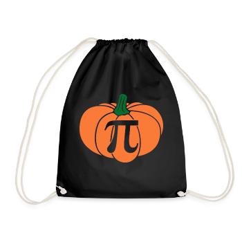 Pumpkin Pie Pi Math Teacher Thanksgiving Pi Day - Drawstring Bag - black - Front