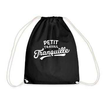 Petit travail tranquille - Sac de sport léger - noir - Devant
