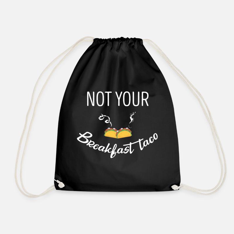 Pas votre taco de petit-déjeuner - Sac de sport léger - noir