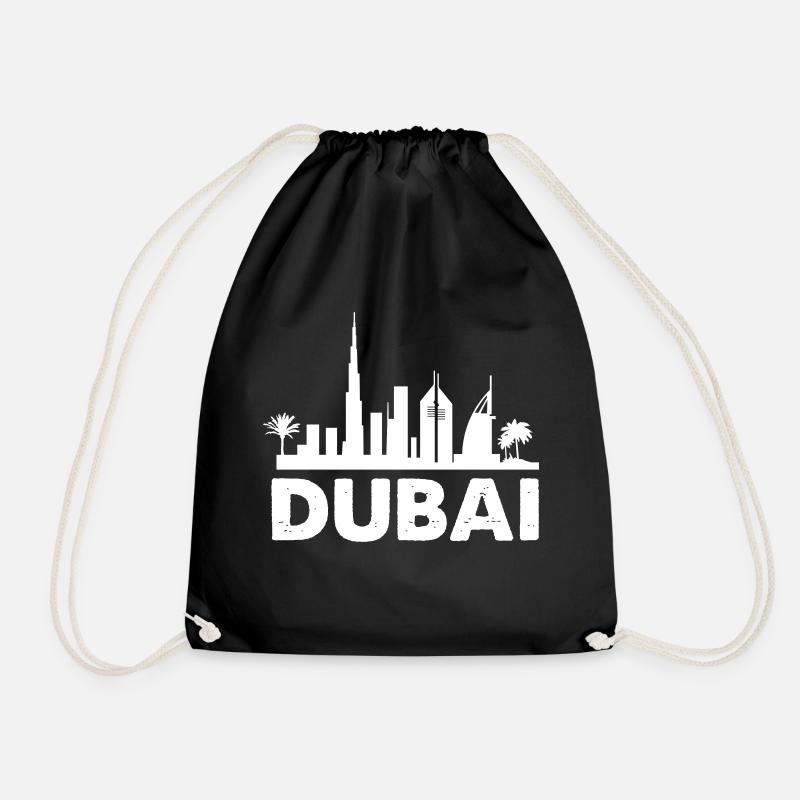 dubai skyline - Turnbeutel - Schwarz