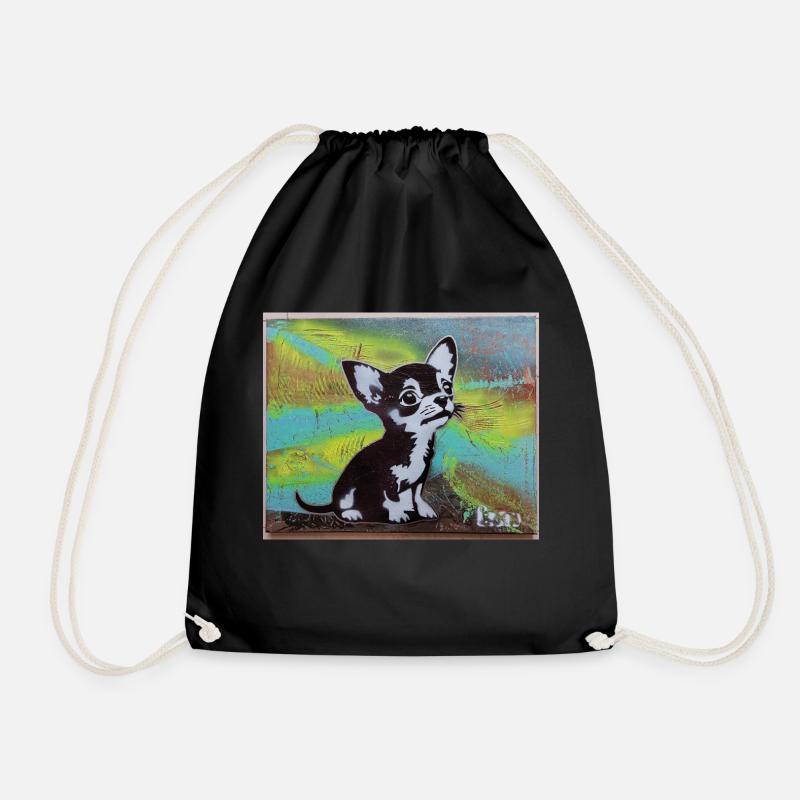 Chihuahua - Turnbeutel - Schwarz