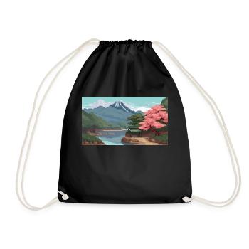 Miho No, Matsubara, Japon - Pixel Art - Sac de sport léger - noir - Devant