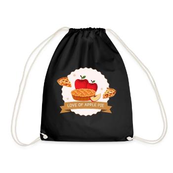 tarte aux pommes délicieux dessert - Sac de sport léger - noir - Devant