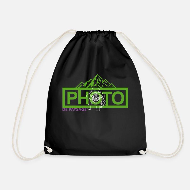Landscape Photographer - Drawstring Bag - black