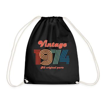 Vintage 1974 all original parts - Sac de sport léger - noir - Devant