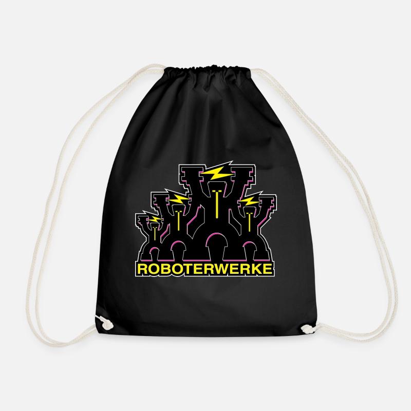 Roboterwerke Neon - Turnbeutel - Schwarz