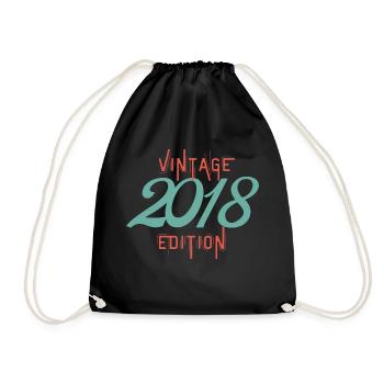 Jahrgang 2018 Ausgabe - Turnbeutel - Schwarz - Vorne