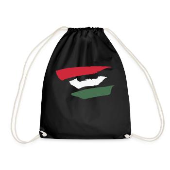 Hungary Style Stripes - Drawstring Bag - black - Front