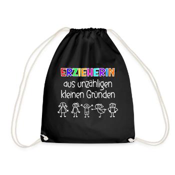 Erzieherin aus unzähligen kleinen Gründen - Turnbeutel - Schwarz - Vorne