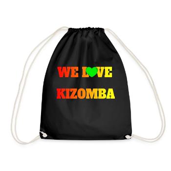 We Love Kizomba - Turnbeutel - Schwarz - Vorne