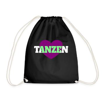 Tanzen - Turnbeutel - Schwarz - Vorne
