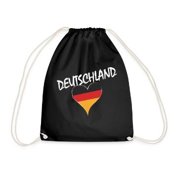 Germany Gift Souvenir German GER Almanya - Drawstring Bag - black - Front