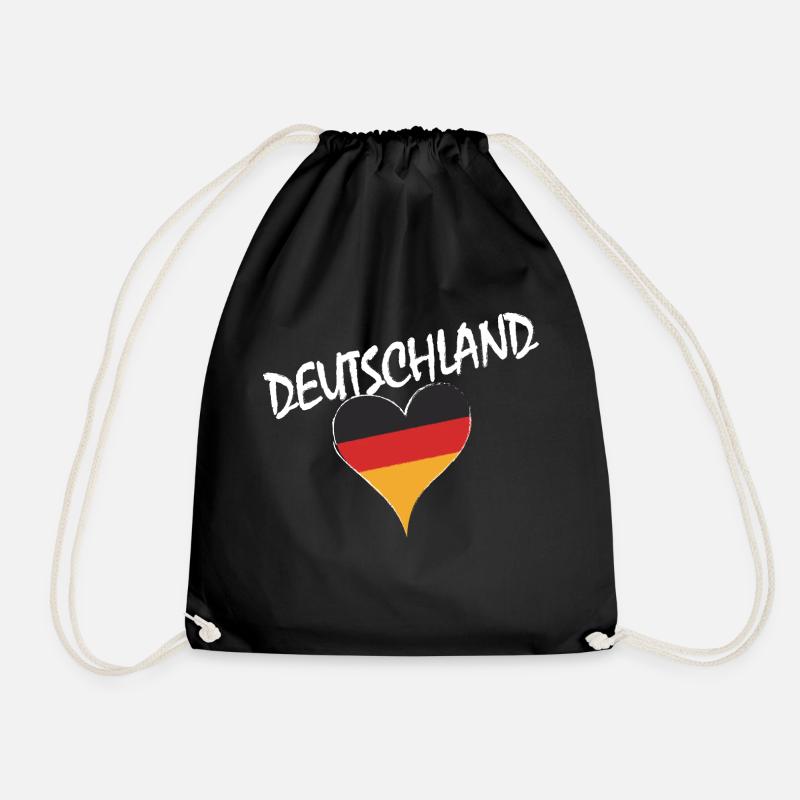 Deutschland Geschenk Souvenir Deutsch GER Almanya - Turnbeutel - Schwarz