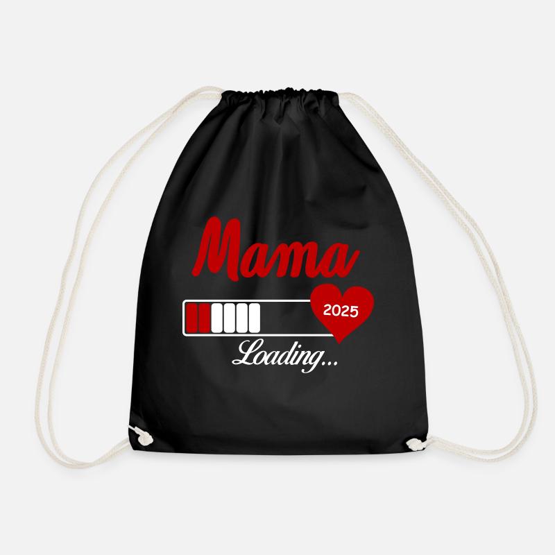 mama loading 2025 - Turnbeutel - Schwarz