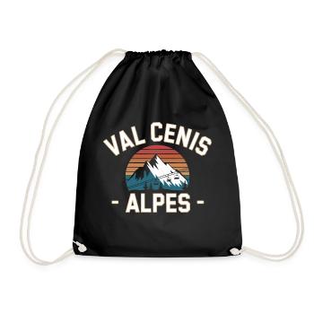Val Cenis - Alpes - Sac de sport léger - noir - Devant