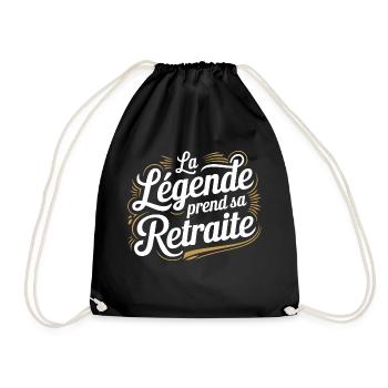 La légende prend sa retraite - Sac de sport léger - noir - Devant