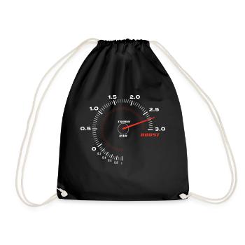 Turbomètre d’un turbocompresseur - Mécanicien automobile - Sac de sport léger - noir - Devant