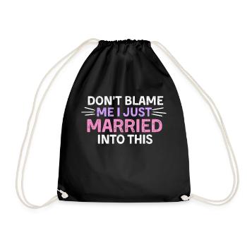Je me suis réveillé comme cette chemise mariée, juste mariée - Sac de sport léger - noir - Devant