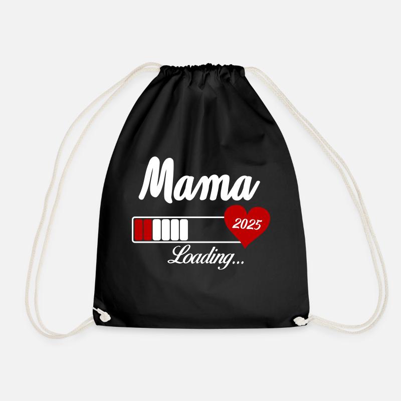 mama loading 2025 - Turnbeutel - Schwarz