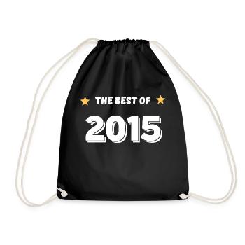 Best of 2015 - Drawstring Bag - black - Front