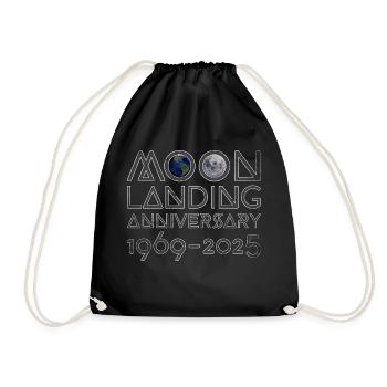 Vêtements vintage de l’atterrissage sur la lune 56e anniversaire - Sac de sport léger - noir - Devant