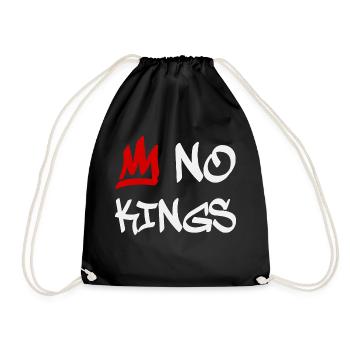 No Kings in America since 1776 - Turnbeutel - Schwarz - Vorne