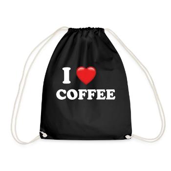 I Love Coffee Coffeeshop kaffee espresso - Sac de sport léger - noir - Devant