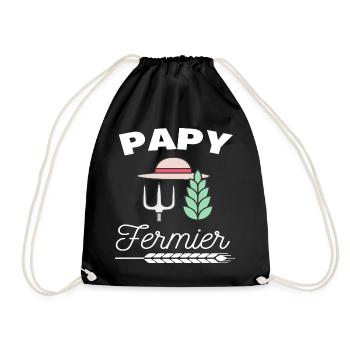 T shirt papy fermier fierté papy cadeau papy. - Sac de sport léger - noir - Devant