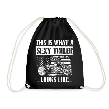 Trikes dictons | Trike Triker Biker Idées cadeaux - Sac de sport léger - noir - Devant