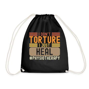 Physiothérapie Physiothérapeute PT Massage Rehab - Sac de sport léger - noir - Devant